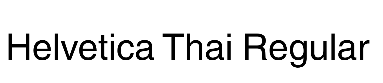 Helvetica Thai Regular